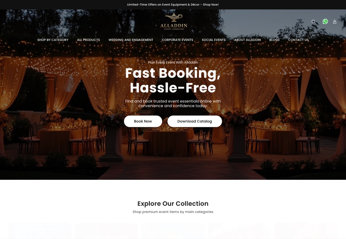 Alladdin — E-commerce · Web